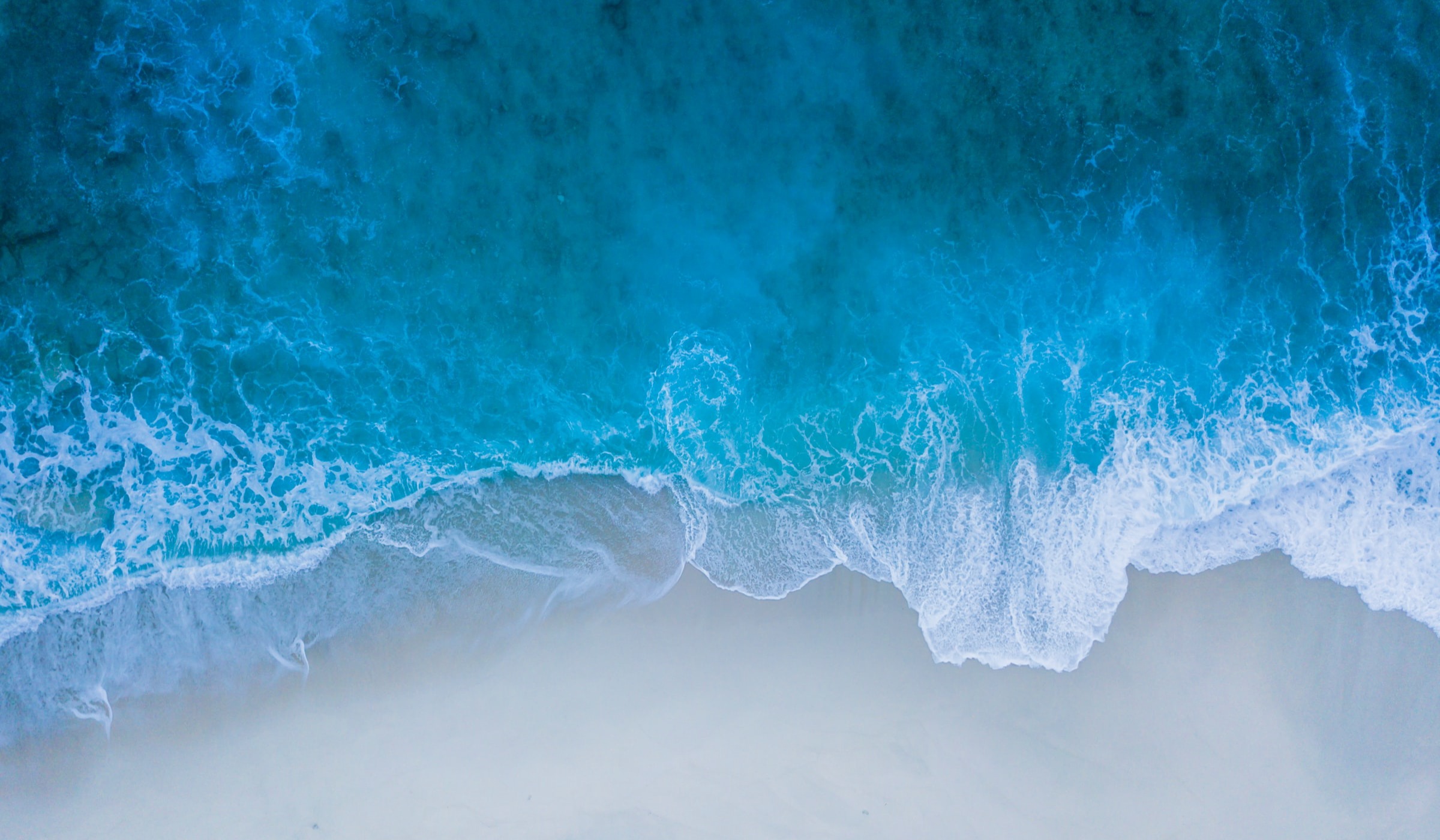 waves on a beach