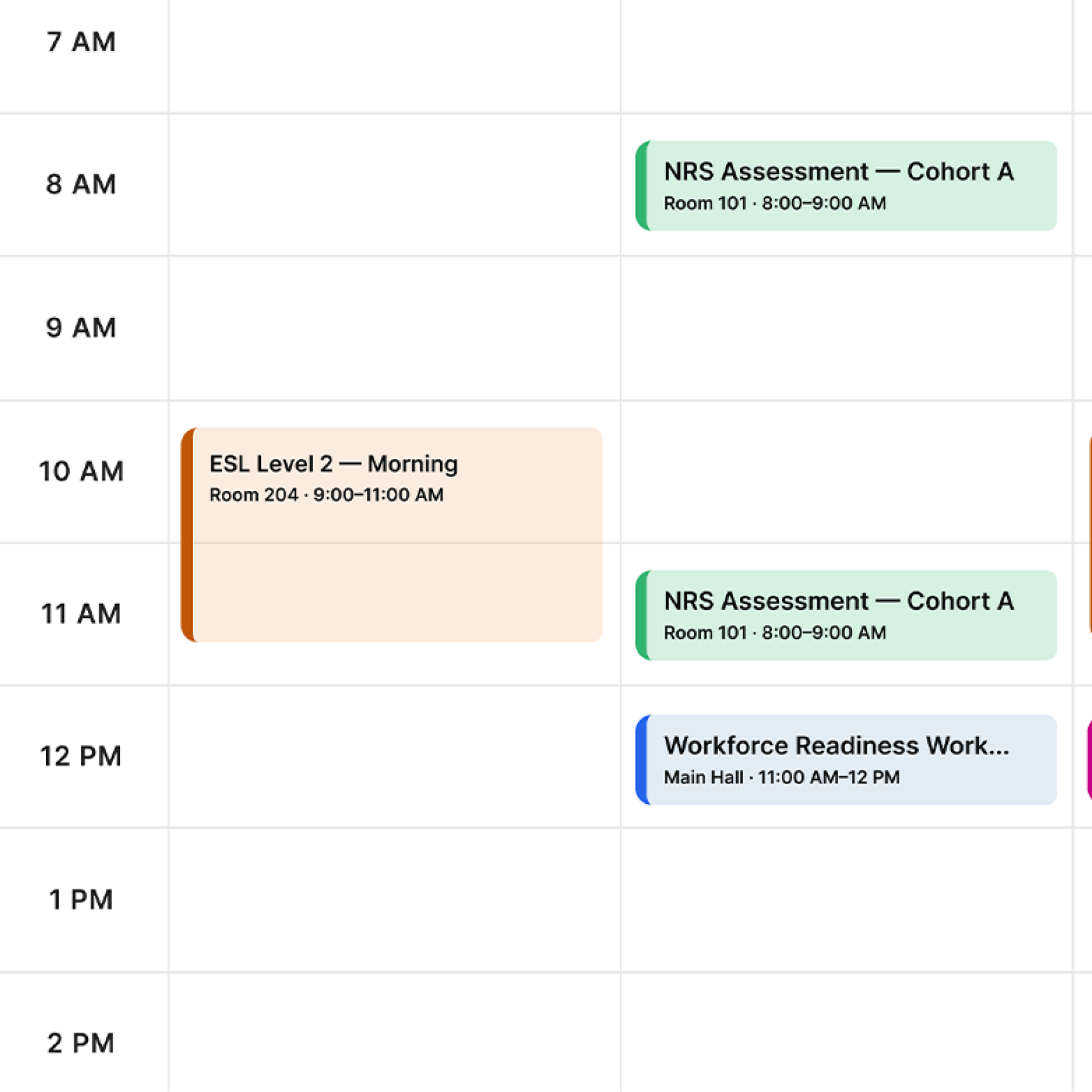 Integrated Calendar Sync-Adult-education