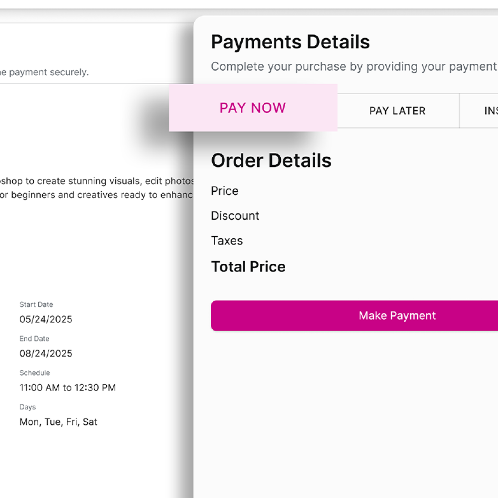 Secure Payments & Billing-apprenticeship